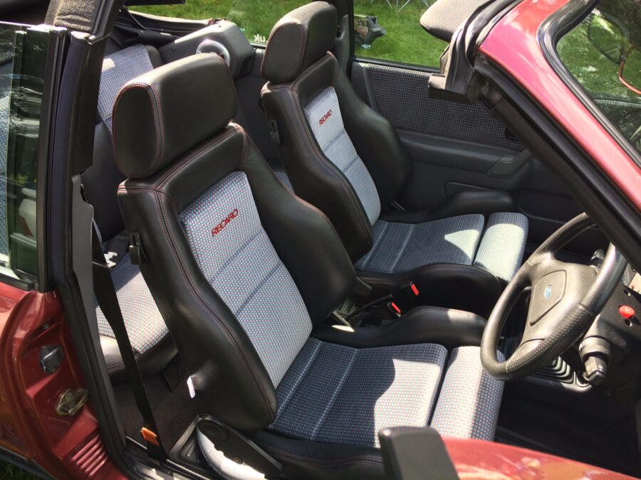 Escort Cabriolet Recaro seats with Zolda fabric