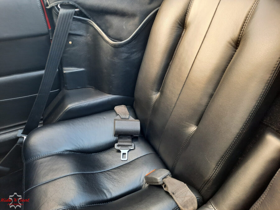 Ferrari Mondial Quattrovalvole Cabriolet retrimmed in black Italian leather hide.